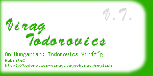 virag todorovics business card